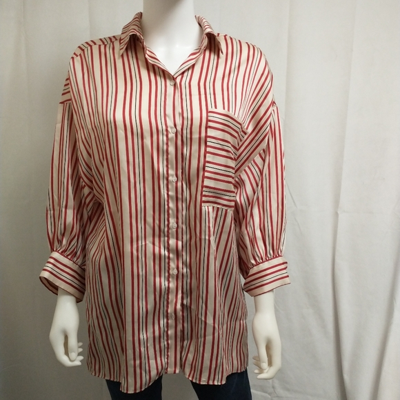 Zara Tops - Small Striped Zara Button Down
